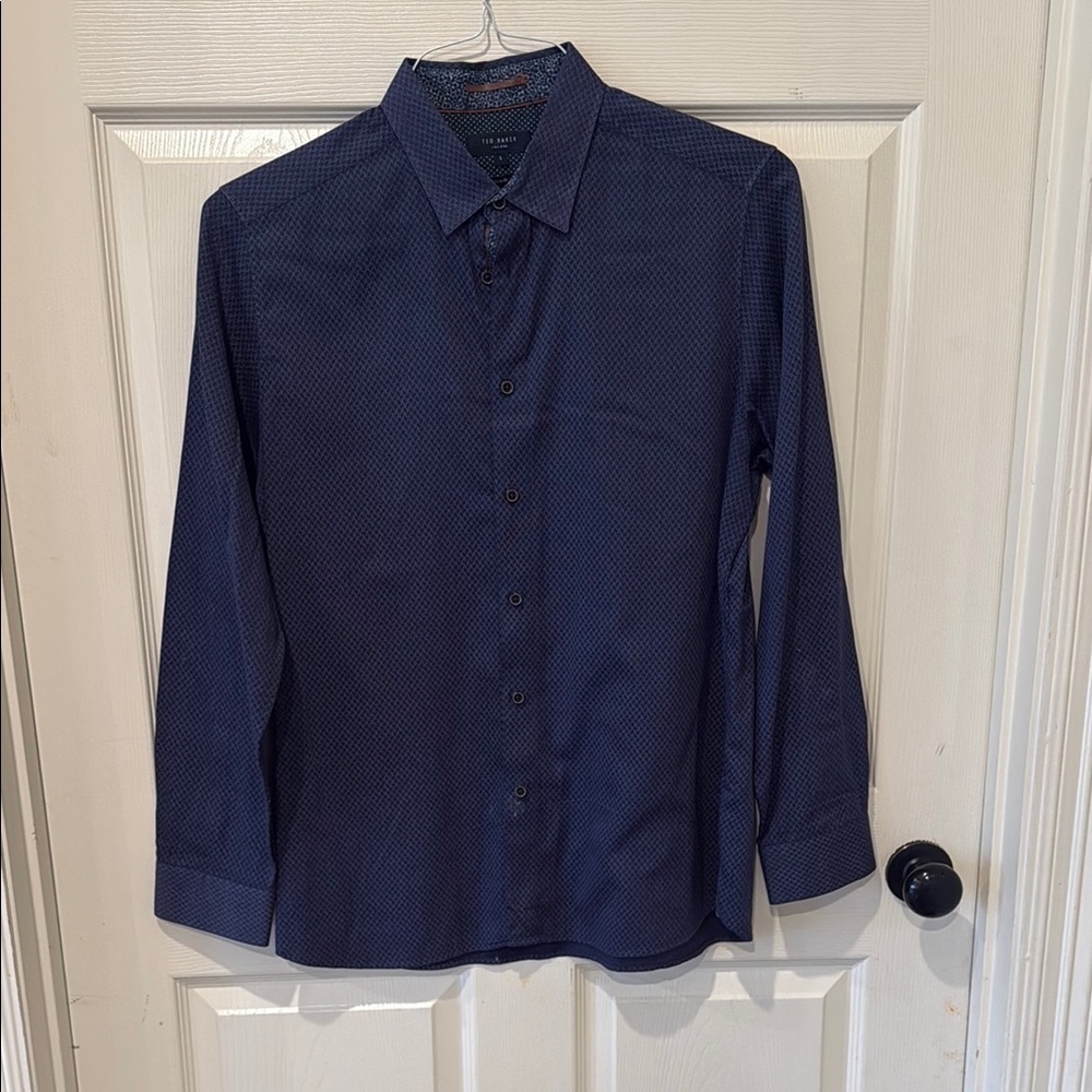 Ted Baker London navy button down, size 5, XL